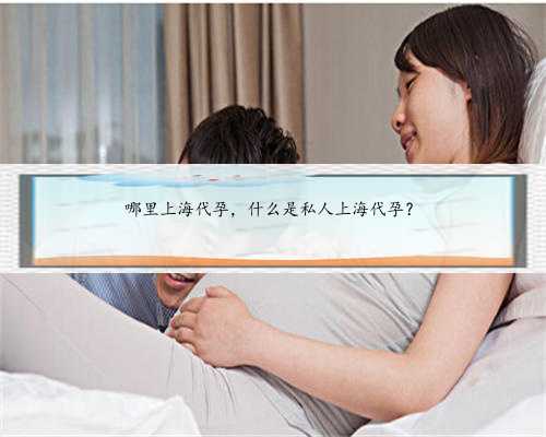 哪里上海代孕，什么是私人上海代孕？